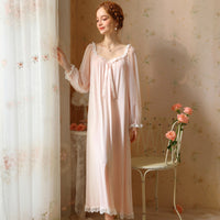 French Modal Long-Sleeved Nightdress