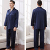 19 Momme 100% Mulberry Silk Men's Long Sleeve Pajamas Set