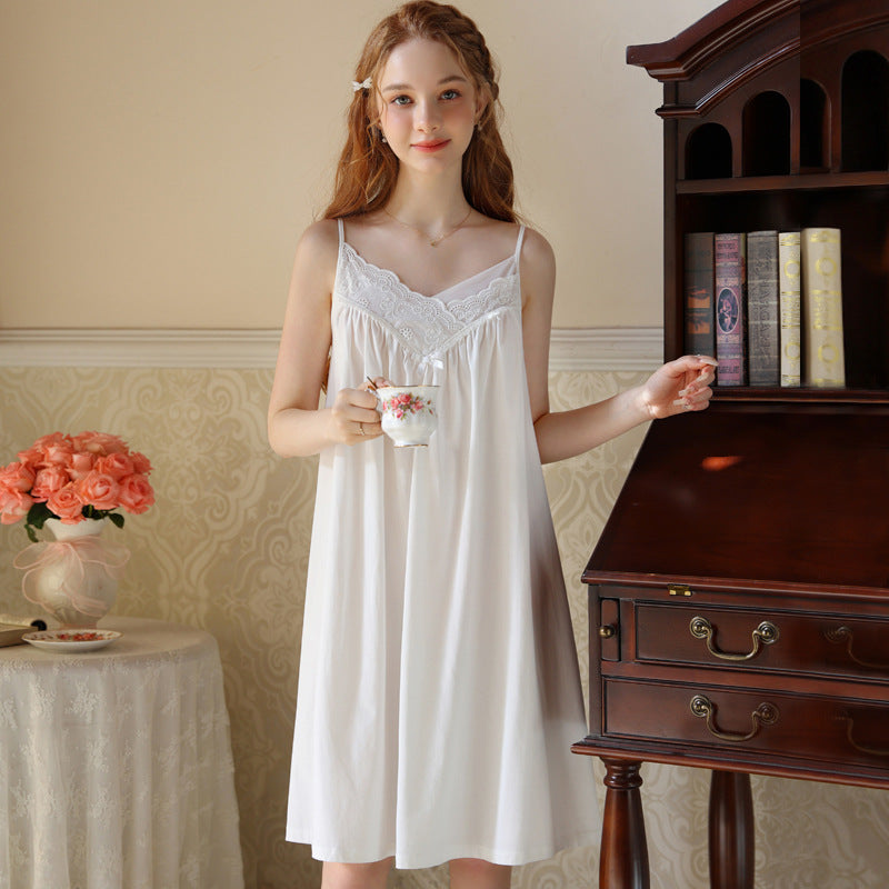 Sweet French Lace Slip Nightdress