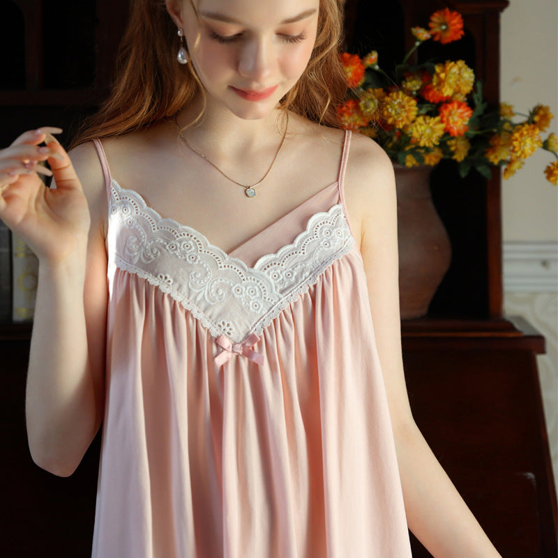 Sweet French Lace Slip Nightdress