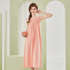 Solid Color Sleeveless Modal Nightgown With Breast Pad