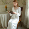 Cotton Court Style Long-Sleeved Nightdress