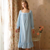 Palace Style Cotton Long-Sleeved Nightdress