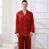 19 Momme 100% Mulberry Silk Men's Long Sleeve Pajamas Set