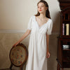 French V-Neck Lace Nightdress