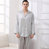 19 Momme 100% Mulberry Silk Men's Long Sleeve Pajamas Set