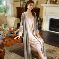 Vintage Velvet Nightgown Set