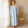 French Cotton Lace Long-Sleeved Nightdress