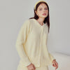 Yellow Half-Pile Flannel Long Sleeve Trousers Pajamas Set