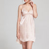 16 Momme Mulberry Silk Lace Cut-Out Suspender Nightdress