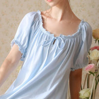 Sweet Court Style Short Sleeve Nightdress