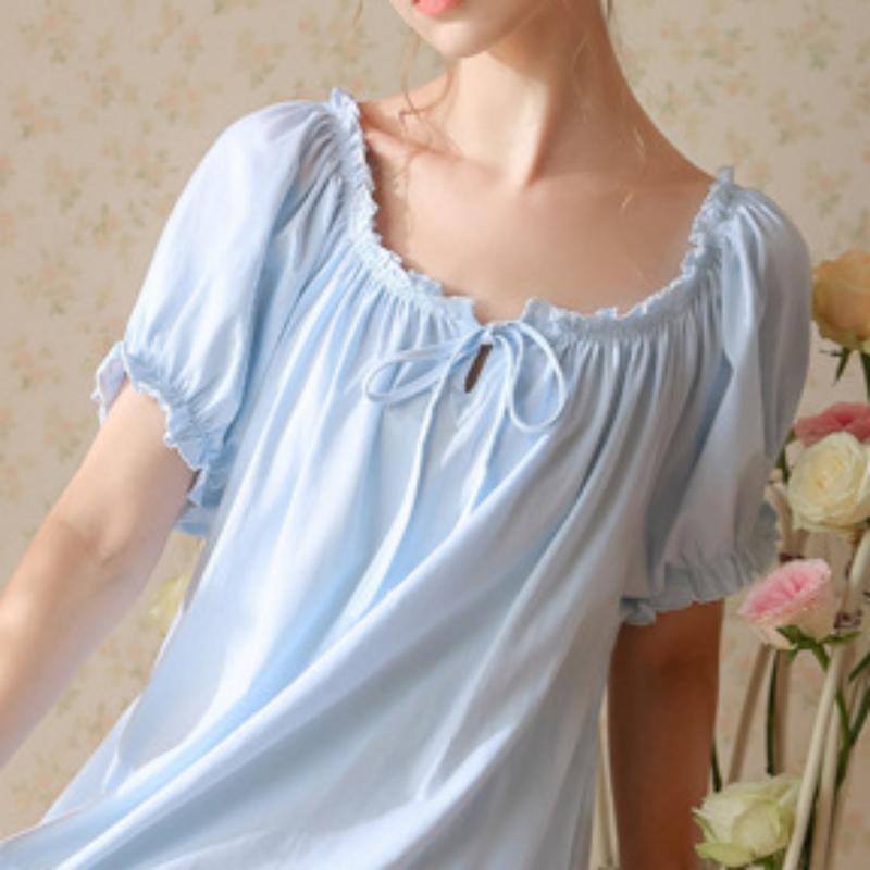 Sweet Court Style Short Sleeve Nightdress