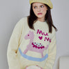 Light Yellow Hobbyhorse Half-Pile Flannel Pullover Long Sleeve Trousers Pajamas Set