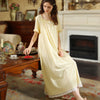 Long Square Collar Lace Nightdress