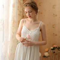 Sweet Floral Lace Slip Nightdress