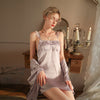 Sexy Guaze Edging Nightdress Set