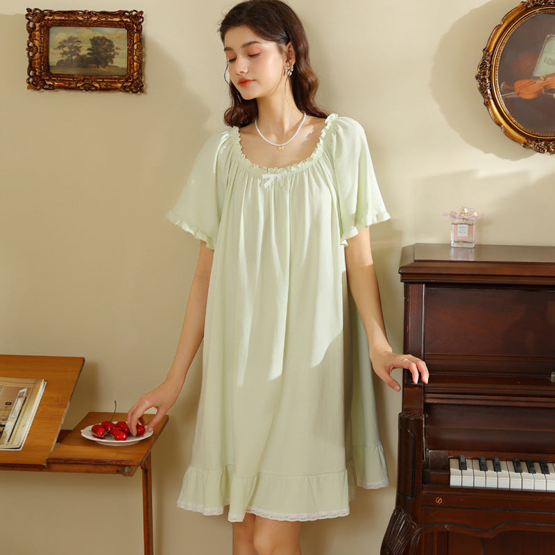 Short Loose Sweet Nightdress