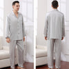 19 Momme 100% Mulberry Silk Men's Long Sleeve Pajamas Set