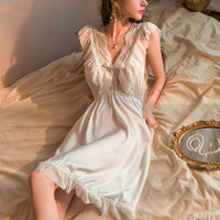 Sexy V-Neck Bow Nightdress