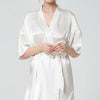 16 Momme Mulberry Silk Three Quarter Sleeve Robe