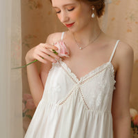 Lace Hollow Suspender Nightdress