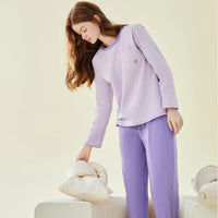 Category A 220g Pullover Long-Sleeved Trousers Pajamas Set