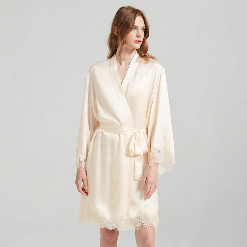 19 Momme Mulberry Silk Slip Dress And Robe Set