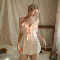 Sexy V-Neck Flounce Nightdress