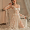 Sexy Lace Long Nightdress Set