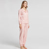 19 Momme Mulberry Silk Cotton Long Sleeve Cuffed Trousers Pajamas Set