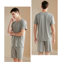 Men's V-neck Couple Short Pajama Set