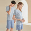 Women's Striped Couple Short Pajama Set