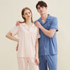 Women's Notched Collar Couple Pajama Set