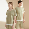 Men's Green Couple Short Pajama Set