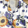 Sunflowers Print Kids' Pajamas